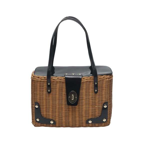 Kate Spade handbag basket bag enamel PXRU0381 brown